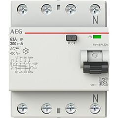 Int. dif. fn 4p 63a 300ma ac