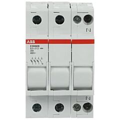Base portafusible e93hn/20 20a 3p+n