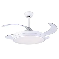 Ventilador de techo con aspas retráctiles y luz LED Sena