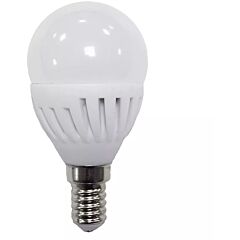 Esférica led cerámica 9w e14 5000k