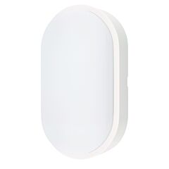 Aplique exterior oval 14w 1200lm 4000k blanco