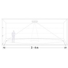 Downlight led monet con sensor 18w luz neutra 4000k