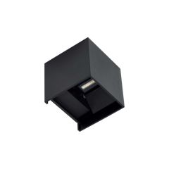 Aplique lek negro 6,8w 220-240v 10° 120° 3.000k ip54 530lm