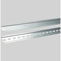 Carril din tipo ω 35 x 7,5 x 1 perforado galvanizado