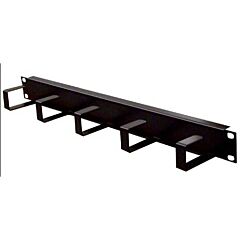 Panel guía cables horizontal con 5 liras metálicas (1 u)