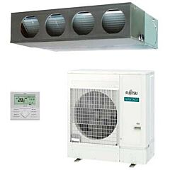 Aire acondicionado 1x1 fujitsu acy125t-ka split conducto inverter media presión