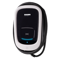 Cargador vehículo eléctrico Viaris ISI+ monofásico 7,4kW manguera Tipo 2 con protecciones incluidas. 