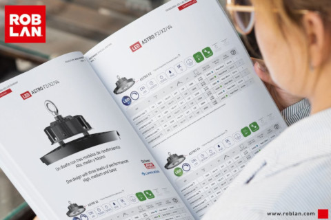 Roblan presenta el nuevo catálogo de iluminación LED
