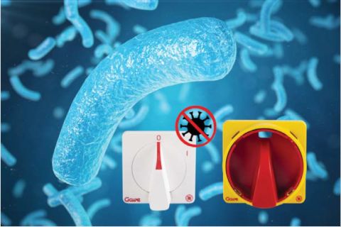 Gave lanza una gama antimicrobiana para sus interruptores y conmutadores de levas