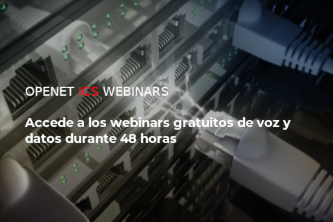 Conoce los nuevos webinars de voz y datos de OpenetICS