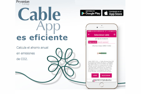 CableApp la aplicación móvil de Prysmian para el cálculo eficiente del conductor para cada instalación