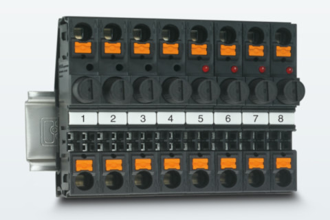 Nueva gama de protecciones de bornas para fusible con caperuza atornillable PT -6 DREHSI con conexión push-in de Phoenix Contact