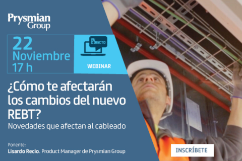Prysmian Group organiza un webinar para avanzar las novedades del futuro REBT