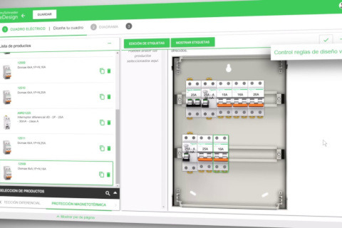 Schneider Electric mejora la herramienta online eDesign de diseño de cuadros eléctricos