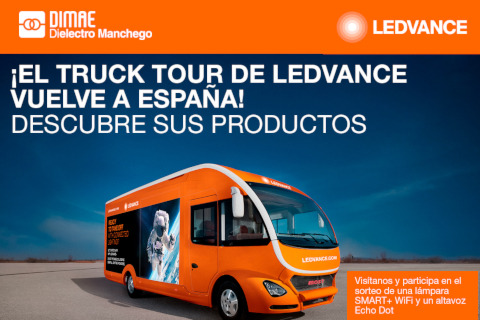 Ven a conocer el 15 de diciembre los productos Ledvance de la mano del Truck Tour en la delegación de Ciudad Real