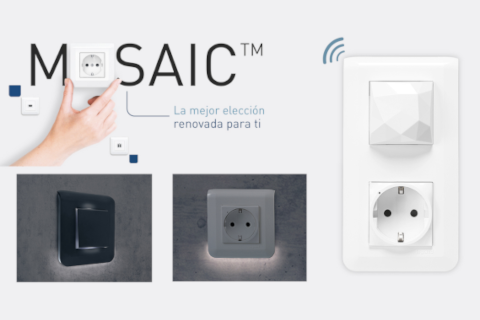 Legrand renueva el diseño y las funcionalidades de la gama Mosaic