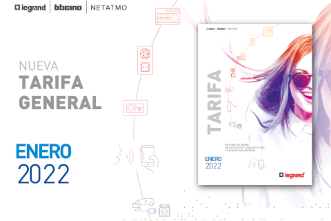 Legrand hace pública su nueva tarifa general para 2022