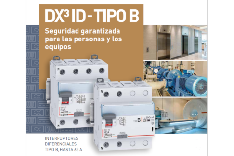 Legrand presenta una nueva gama de diferenciales tipo B hasta 63 amperios
