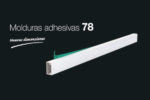 Nuevas dimensiones para la gama 78 de molduras adhesivas de Unex