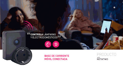 Soluciones hogar conectado de Legrand: base móvil conectada con NETATMO