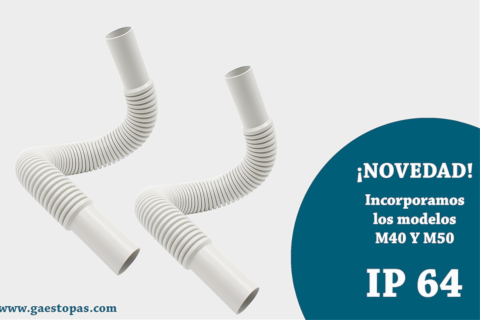 Nuevos modelos de manguitos flexibles de Gaestopas para tubos rígidos de métrica 40 y 50