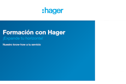 Nueva sección de formación online de Hager