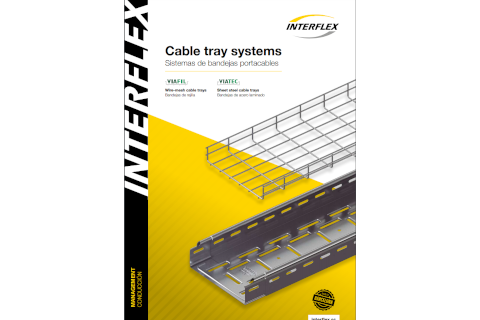 Interflex publica el nuevo catálogo de sistemas de bandejas para la conducción de cables