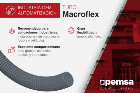 Tubo Macroflex, la solución ideal de Pemsa para aplicaciones industriales